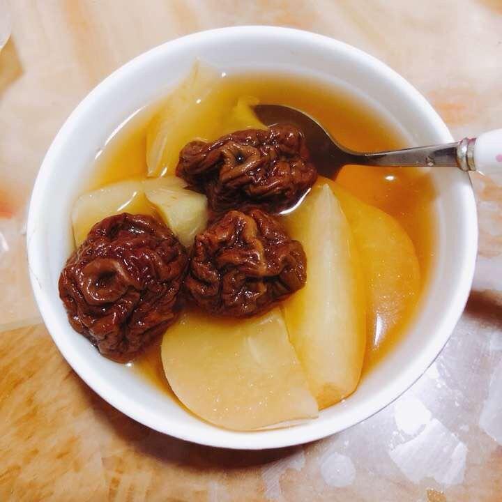 苹果炖李干