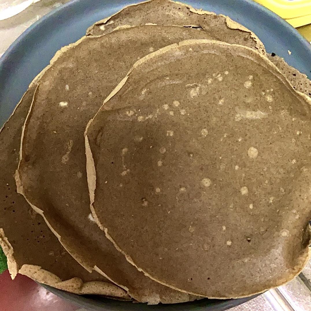 rhea罗做的妊娠糖尿病早餐法国人吃的荞麦面饼