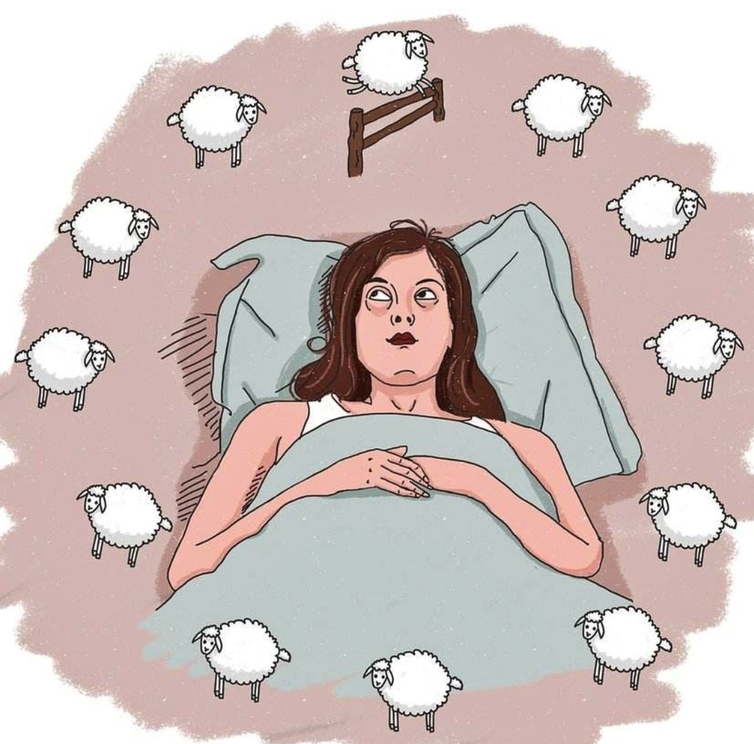 "每一个失眠的夜里,每只羊都是你的样子" 虽然很浪漫但是失眠真的太