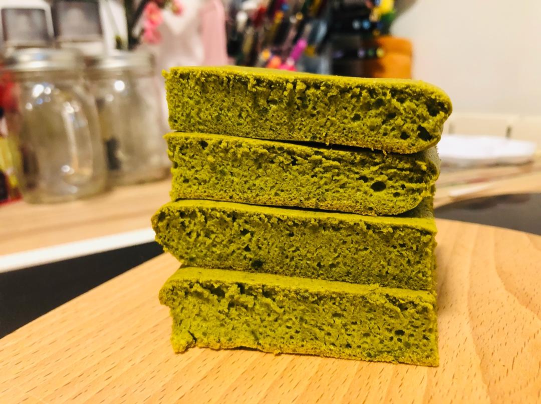 下巴美做的古早味抹茶蛋糕