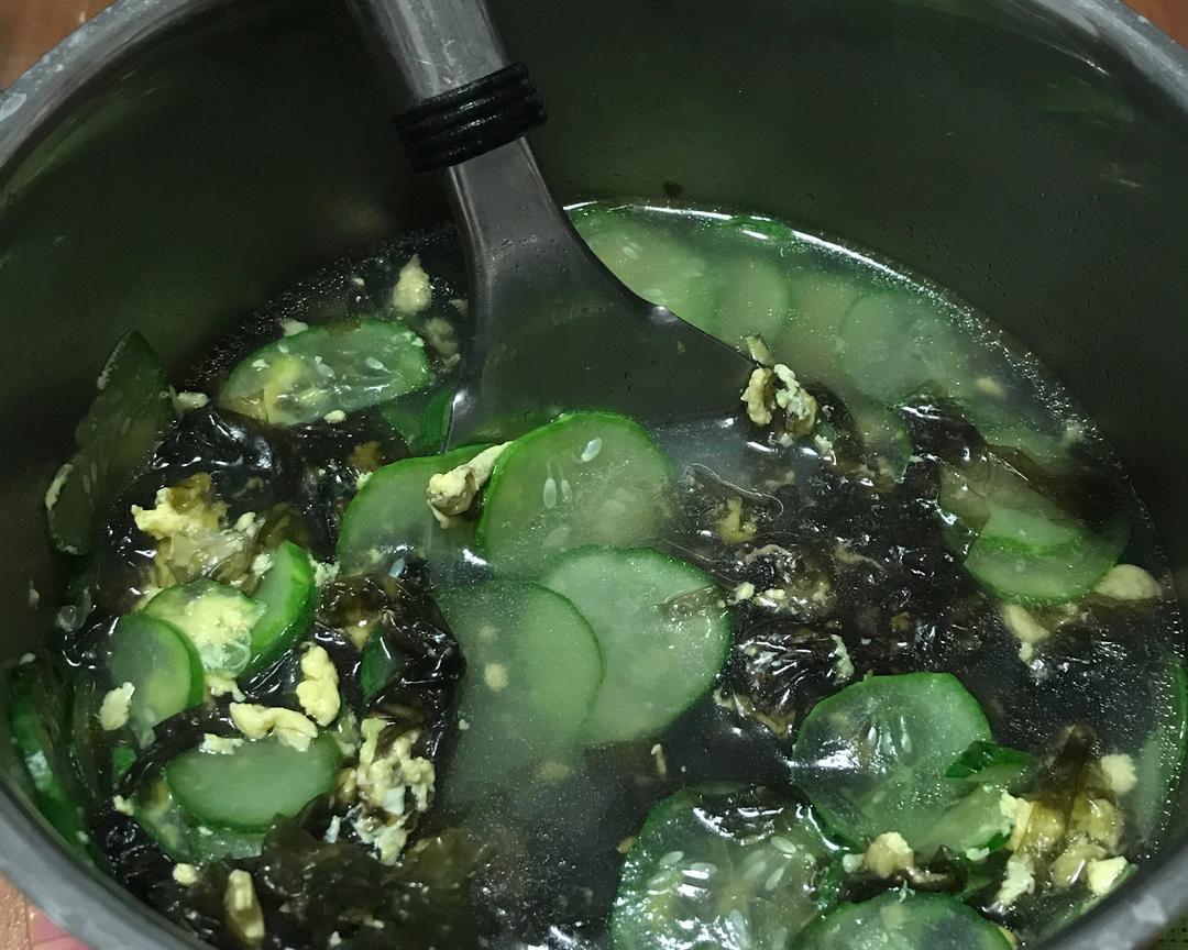 【黄瓜06紫菜蛋花汤的做法步骤图,怎么做好吃】晶