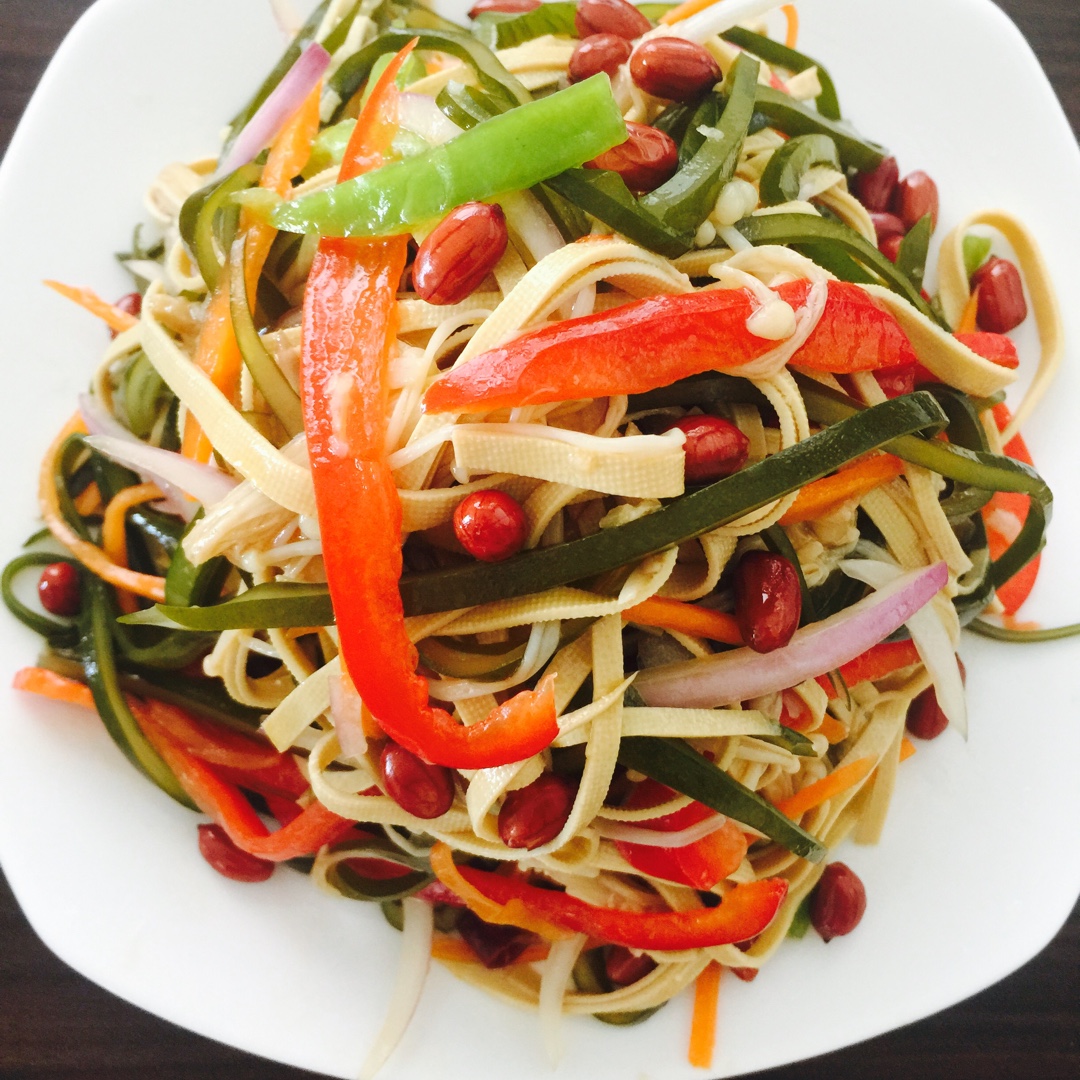 婉儿_gn2k做的爽口拌杂菜 mixed salad