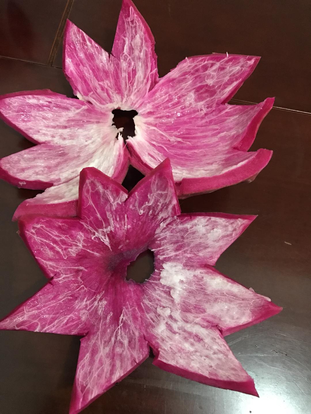 火龙果花式切法