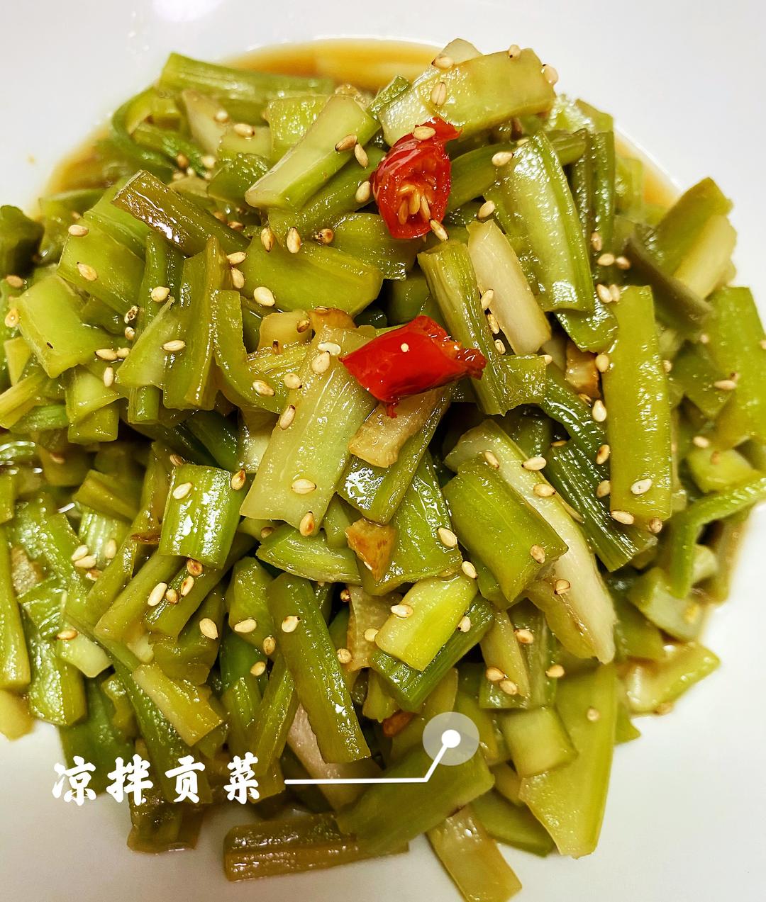 凉拌贡菜的做法