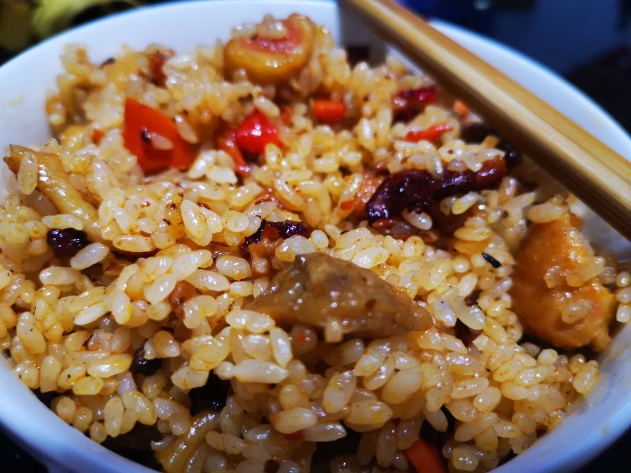 简易火锅丸子炒饭
