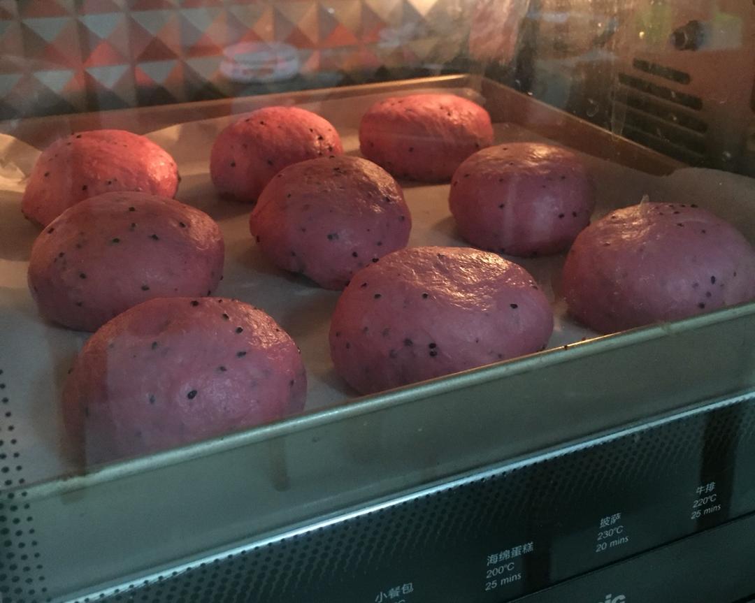 【酸奶火龙果面包——麻薯豆沙馅料的做法步骤图】Helen699-制作