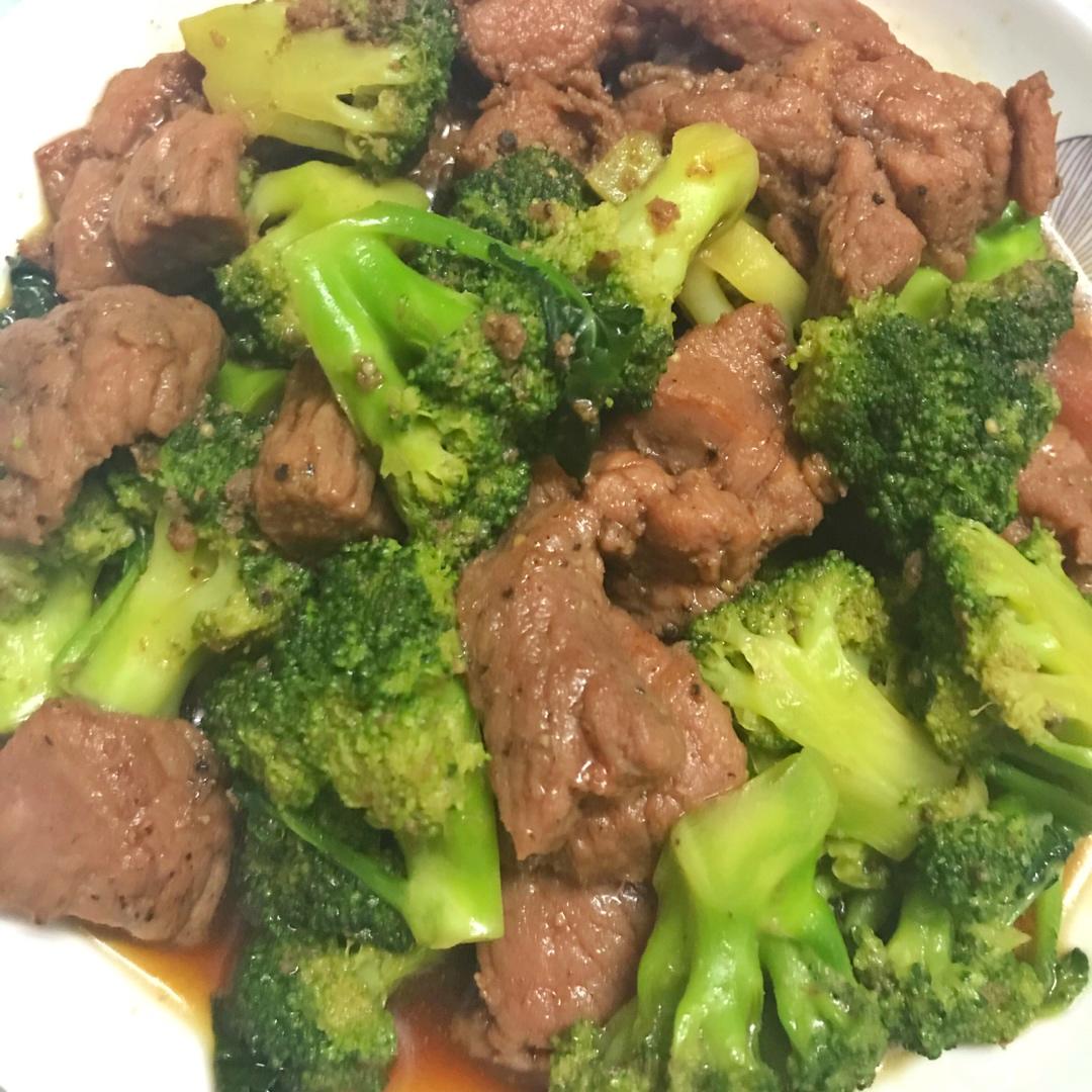 viennayoung做的西兰花炒牛肉