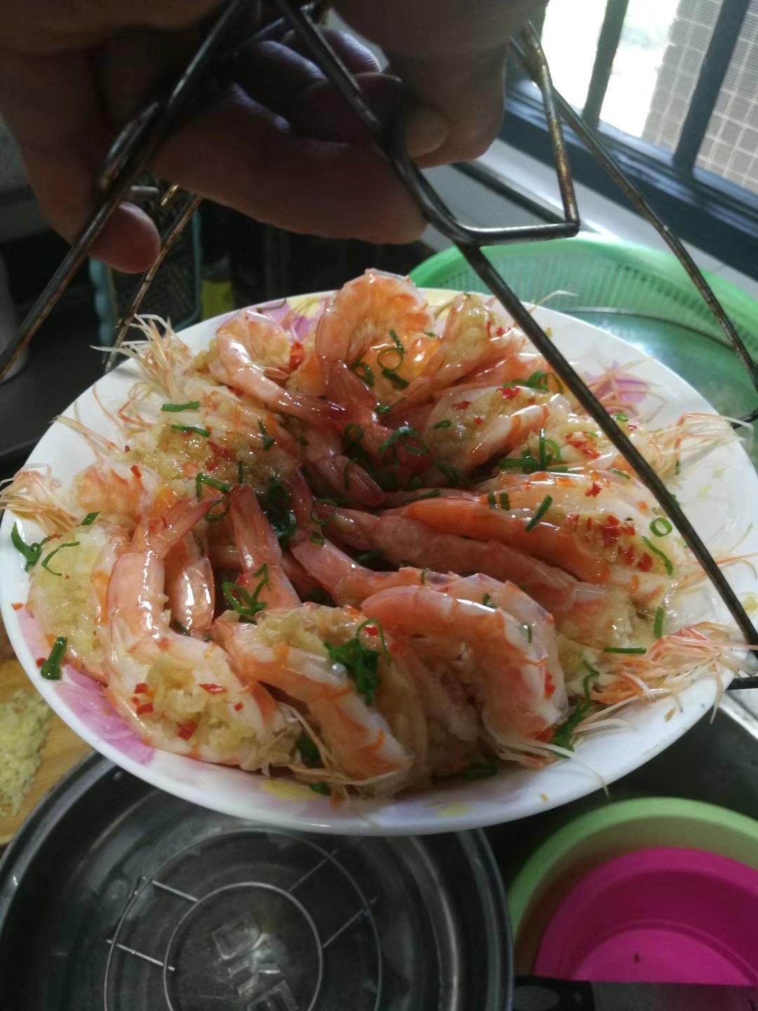 蒜蓉粉丝开背虾的做法