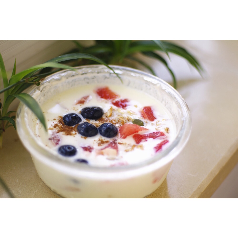 manu做的藜麦杂果酸奶 mixed fruits quinoa yogurt bowl