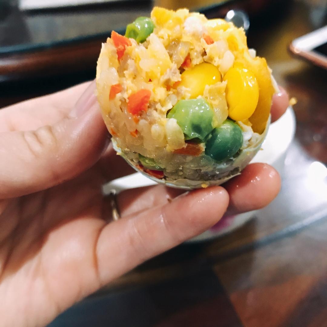 会跑的包子做的黄金糯米蛋(内附详细步骤图)