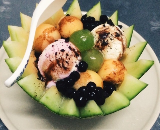 【哈密瓜甜品的做法步骤图,哈密瓜甜品怎么做