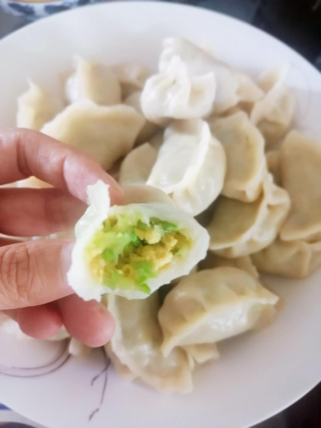 慢慢读做的西葫芦鸡蛋饺子