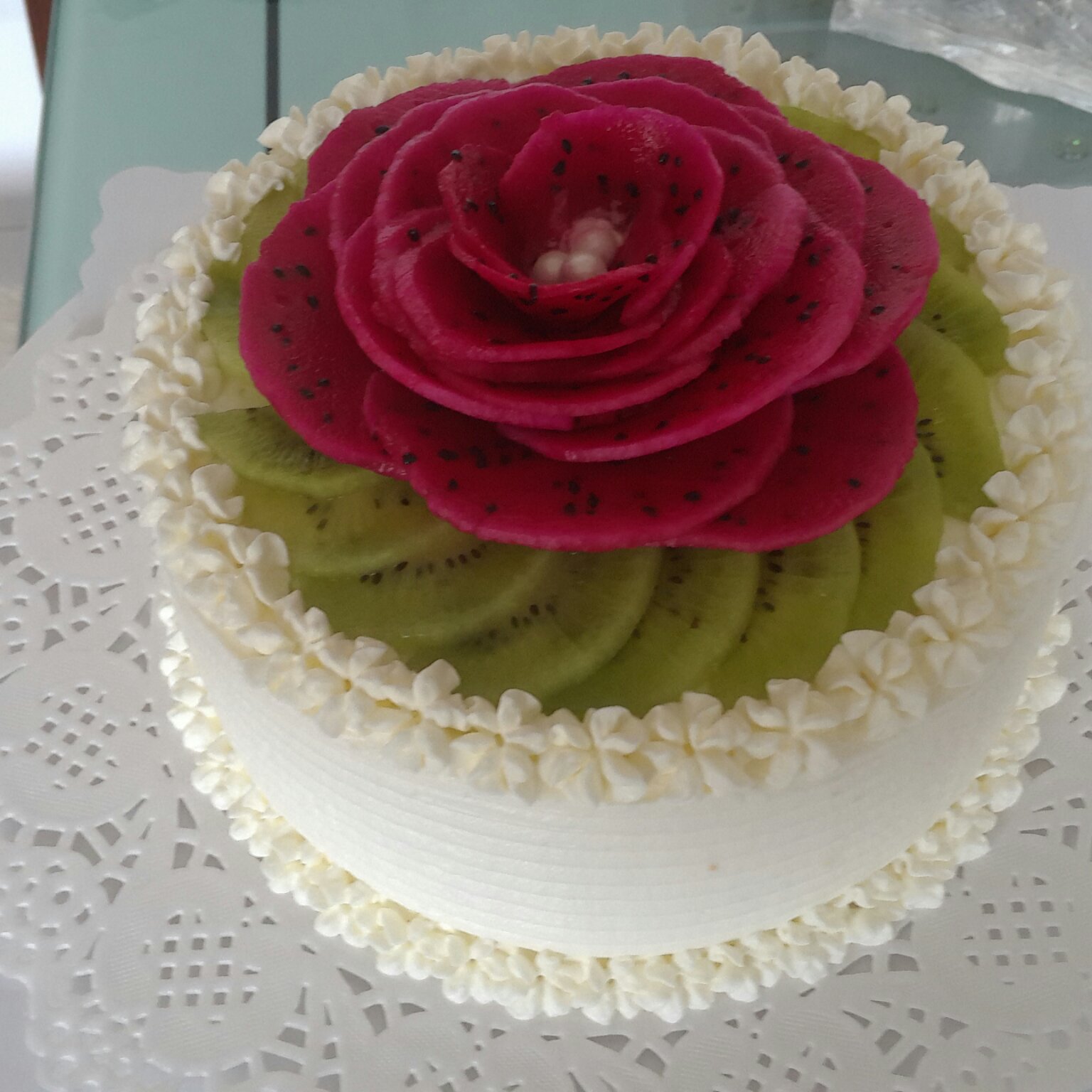 yaoyao-31做的生日蛋糕装饰蛋糕水果蛋糕