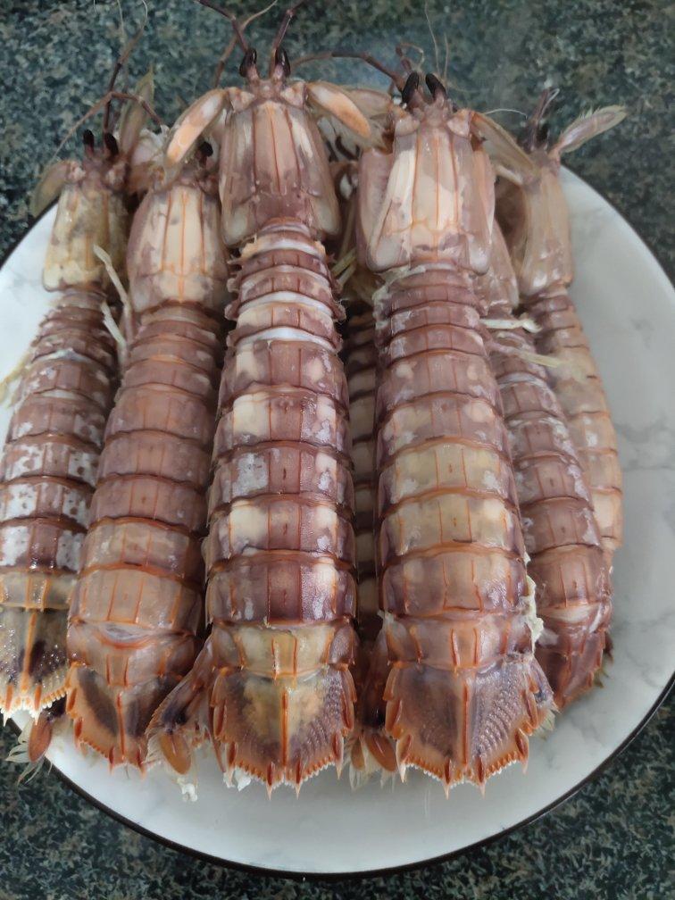 林彤彭豆美食做的清蒸皮皮虾爬虾春季皮皮虾做法