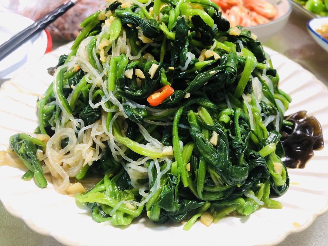 拌菠菜粉丝