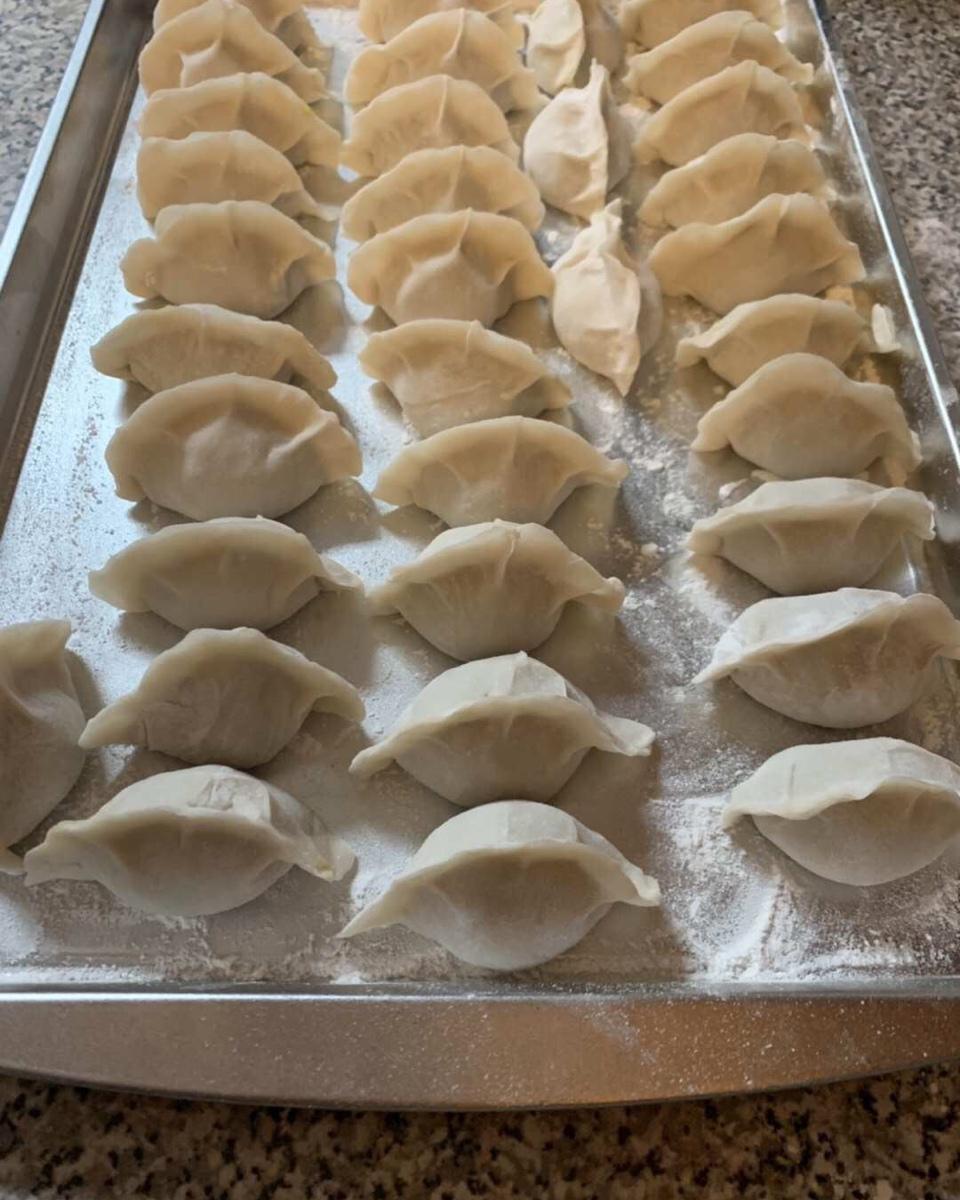 银子在纽约做的手工饺子