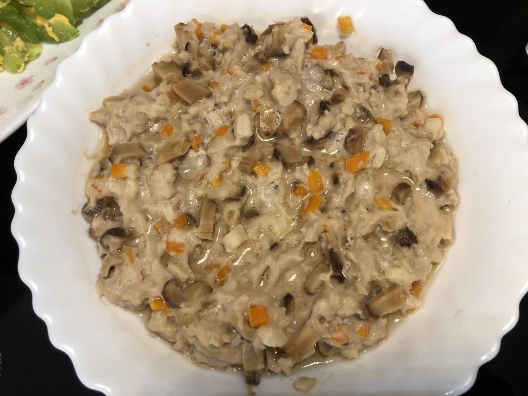 冬菇马蹄蒸肉饼的做法