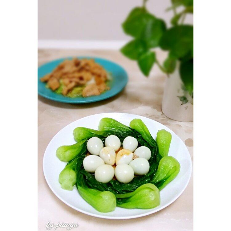 飘雨-piaoyu做的太搭配～青菜鹌鹑蛋