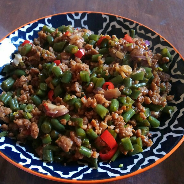 jimlin做的肉沫豆角下饭菜
