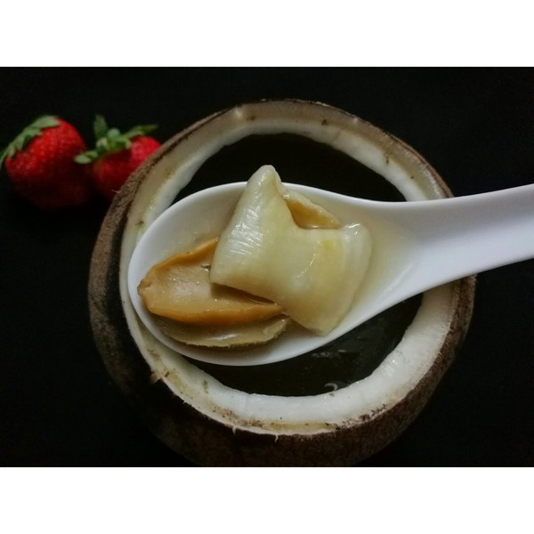 盼心生羽做的原只鲍鱼椰子炖花胶男宝宝食谱三岁图片