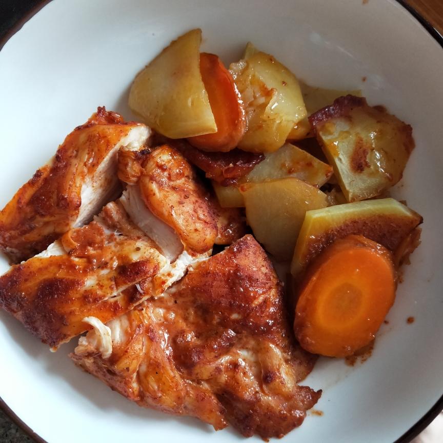 减脂烤鸡胸肉