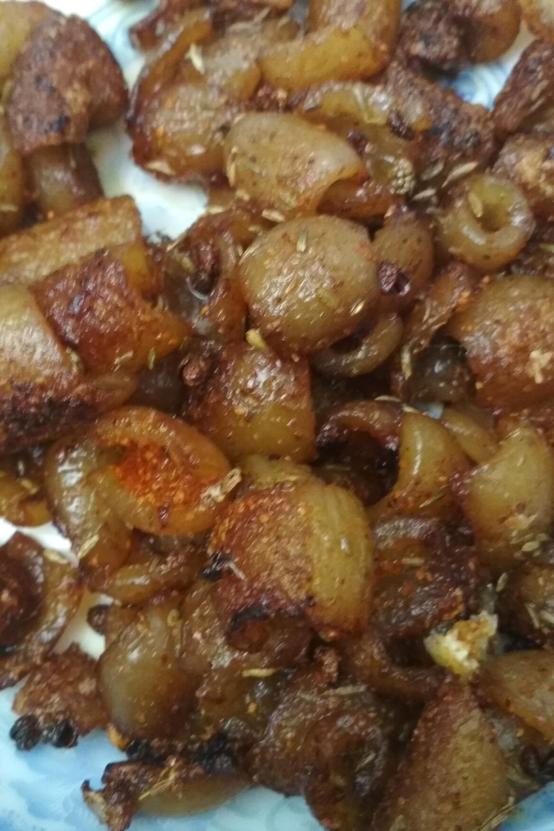 相濡以沫-做的干煎肉皮