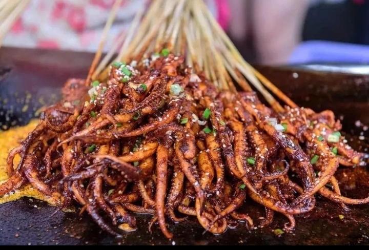 铁板烧鱿鱼