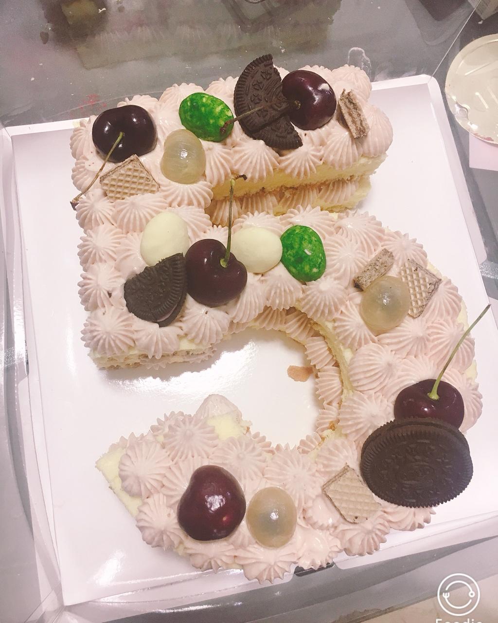 虫,子做的高颜值也有内涵:3种口味数字蛋糕(原味,巧克力,抹茶)
