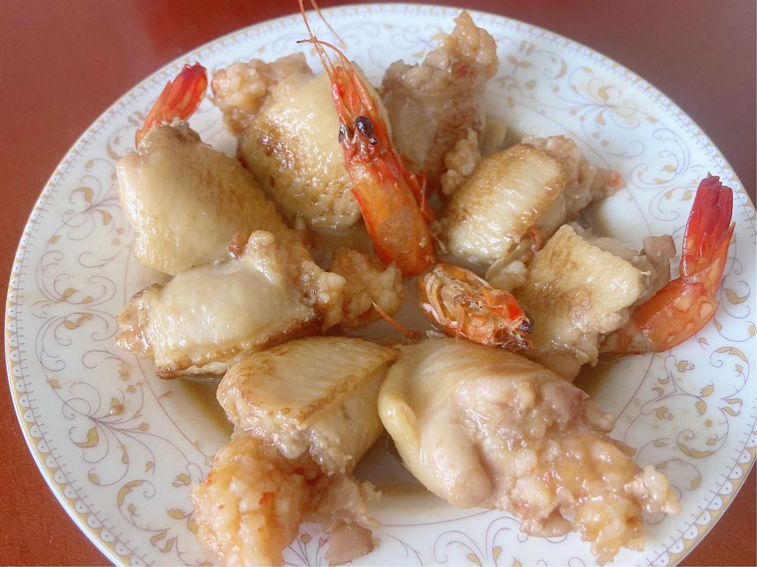 海陆双拼可乐鸡翅夹虾滑