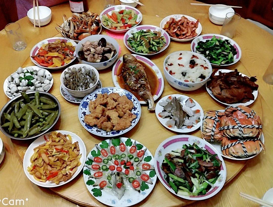 余儿5610做的2018年年夜饭菜谱