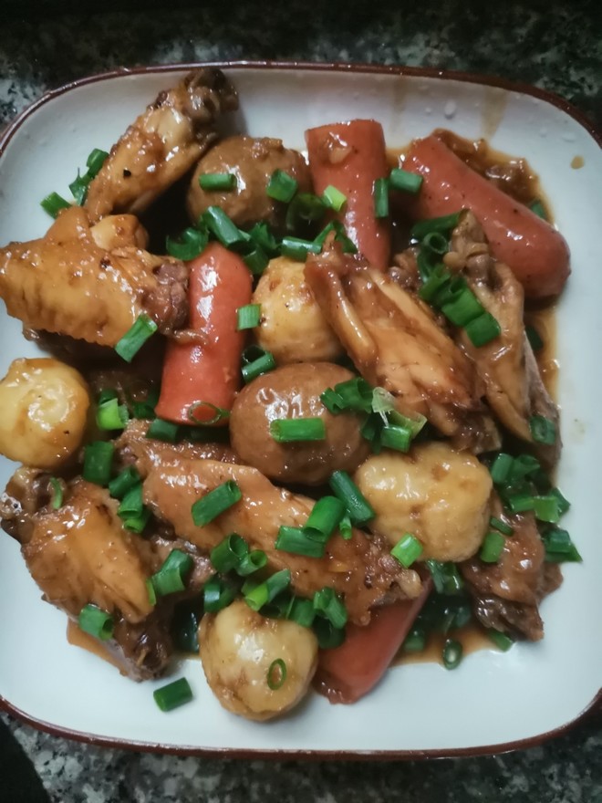 可乐鸡翅丸子的做法