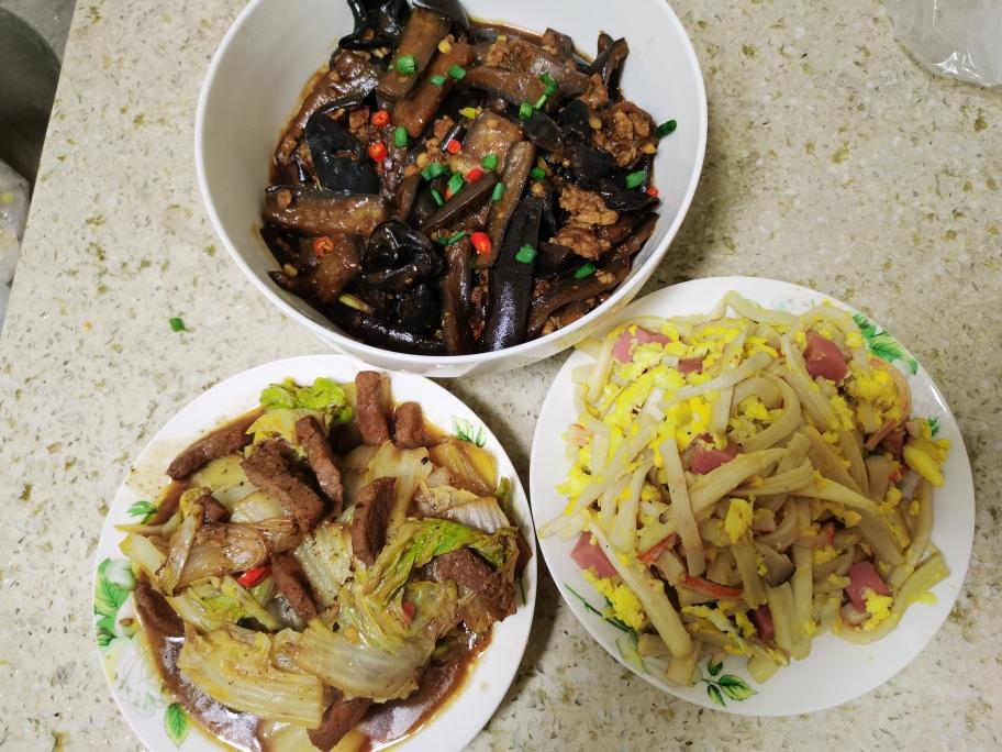 家常菜:三样小炒,刚好一顿!
