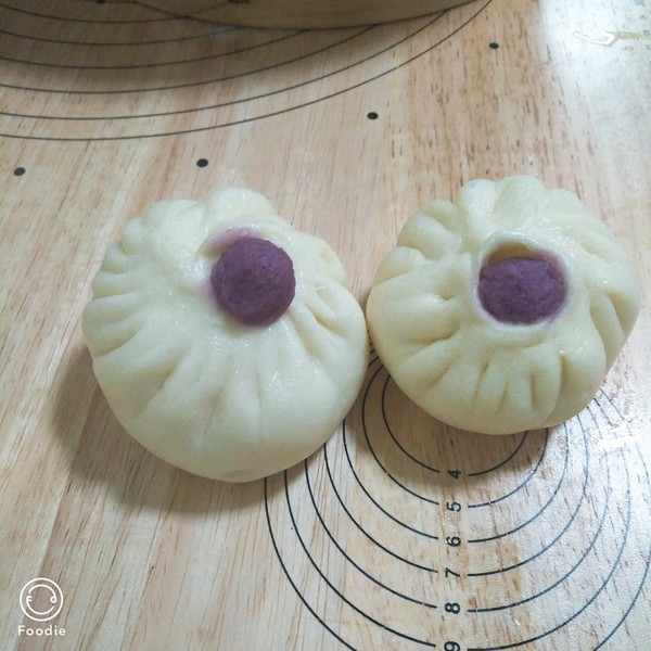 小叶子的厨房77做的手工包子(肚脐包)图片