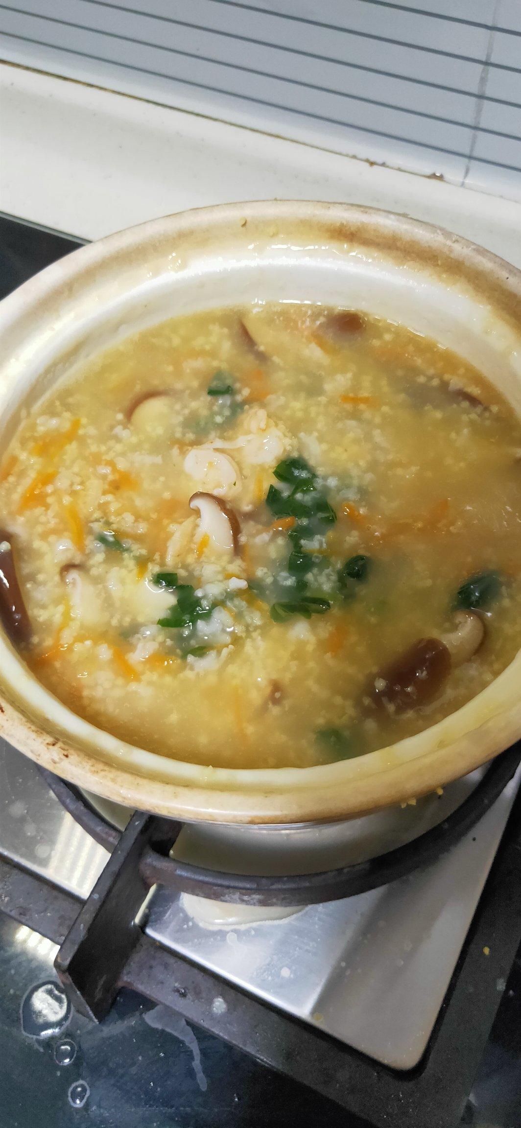 醉眼逗逗学烘培做的暖心又养胃的青菜虾仁粥