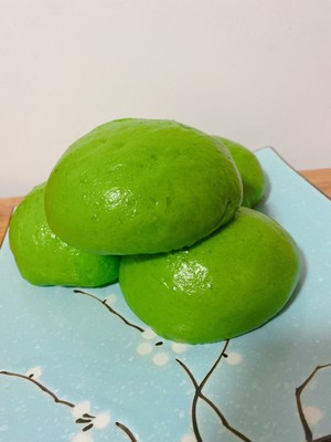 比菠菜更翠绿美丽的斑斓馒头的做法 步骤8