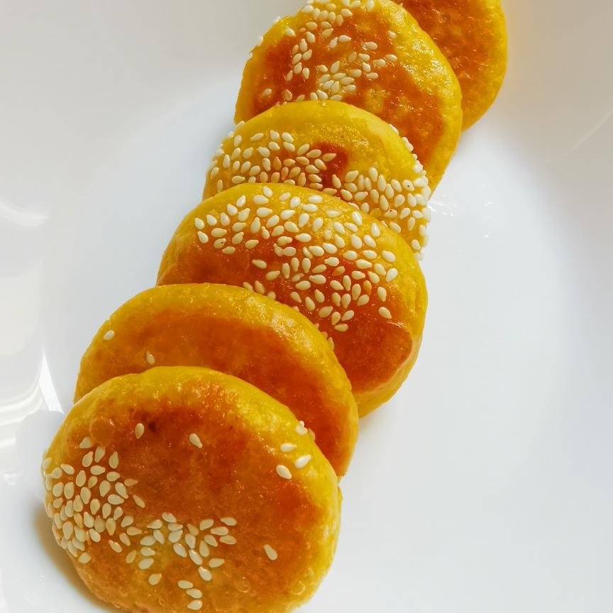怡神养眼糯米南瓜饼