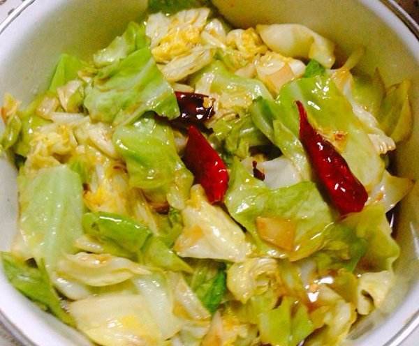 炝炒圆白菜