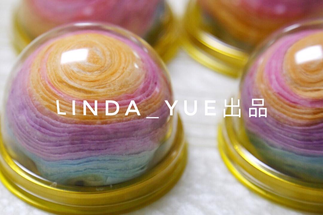 【彩虹蛋黄酥的做法步骤图,彩虹蛋黄酥怎么做好吃】Linda_Yue-制作