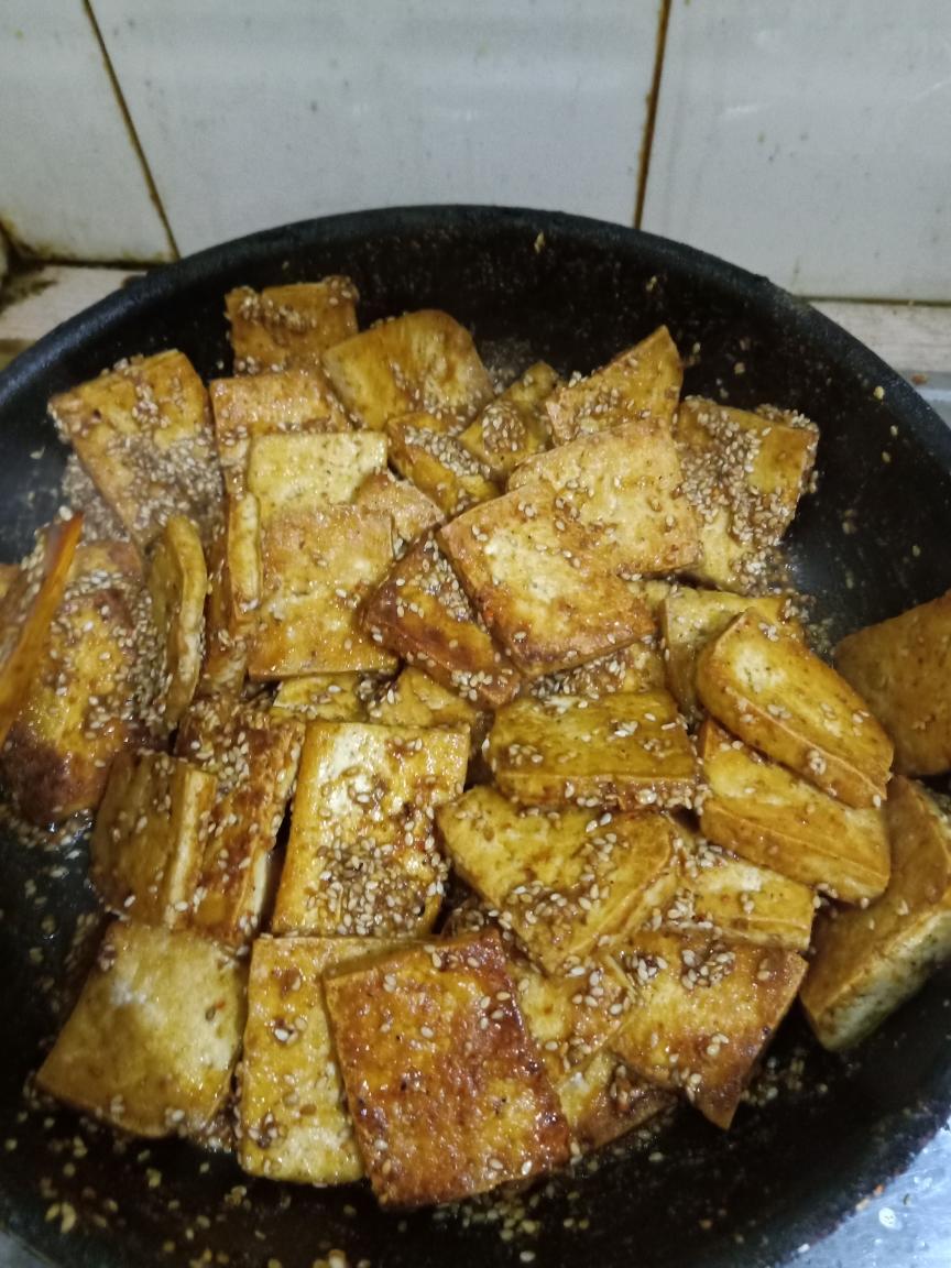妈妈的美食炸豆腐的做法