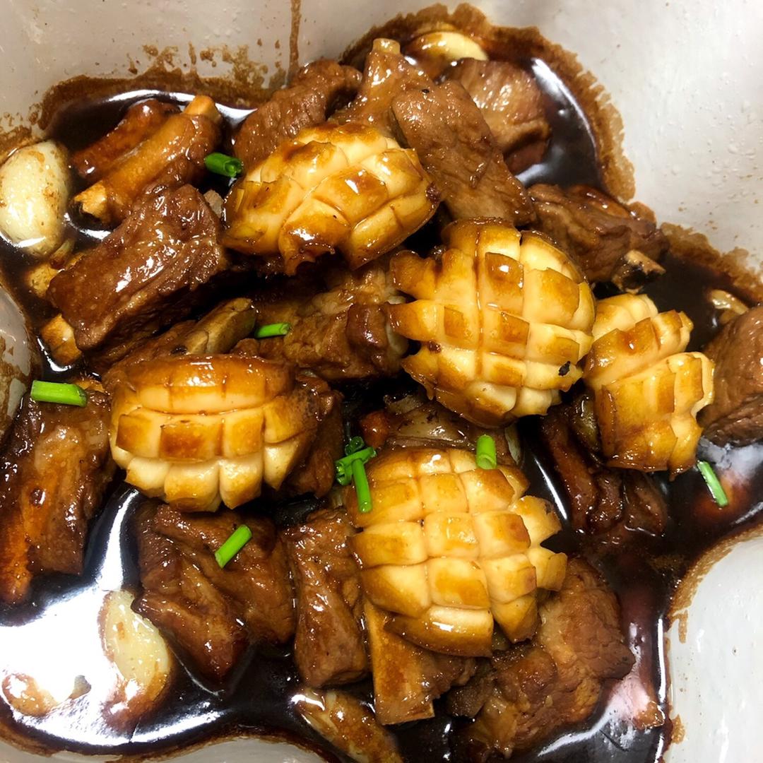 jennyq做的排骨烧鲍鱼仔