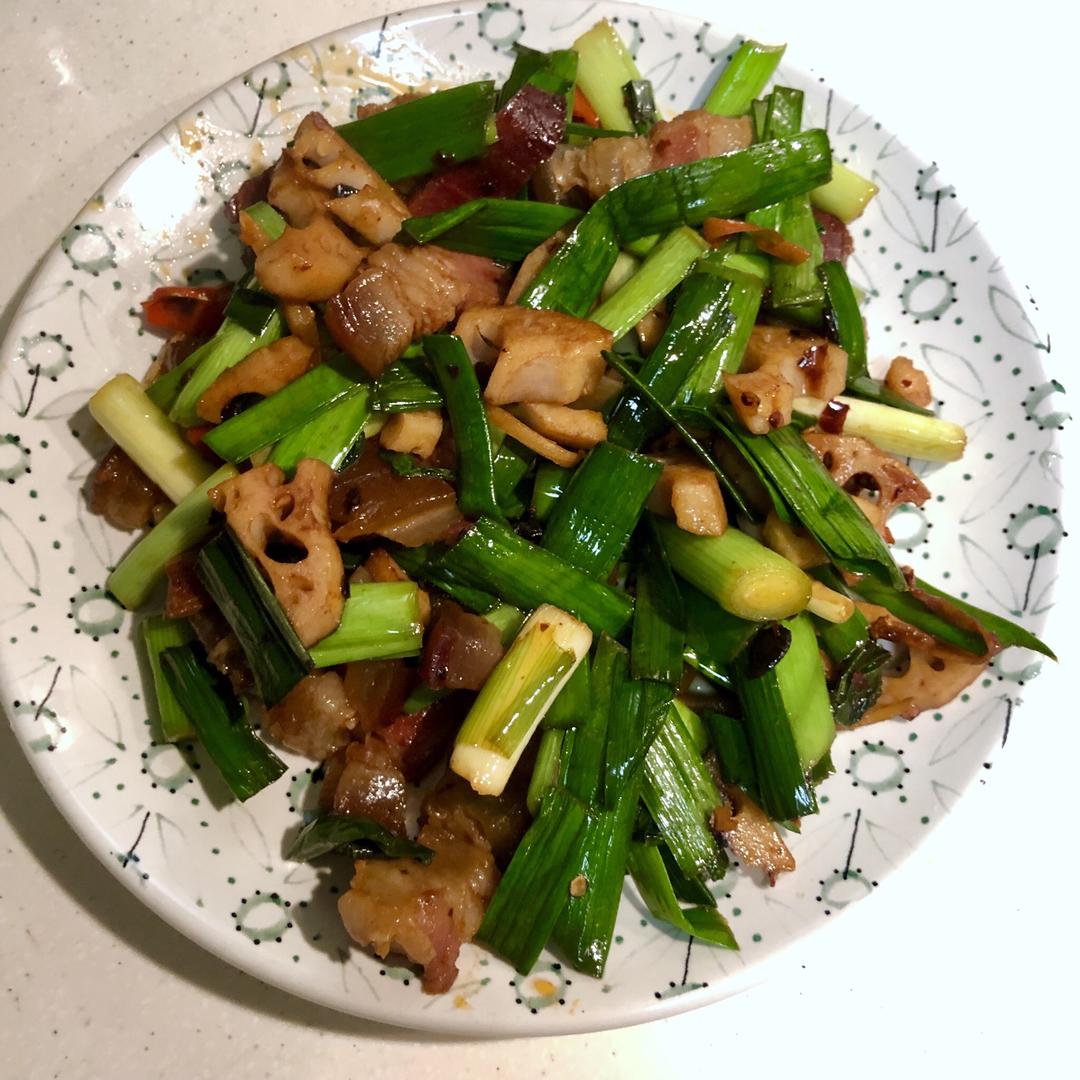 青蒜炒腊肉