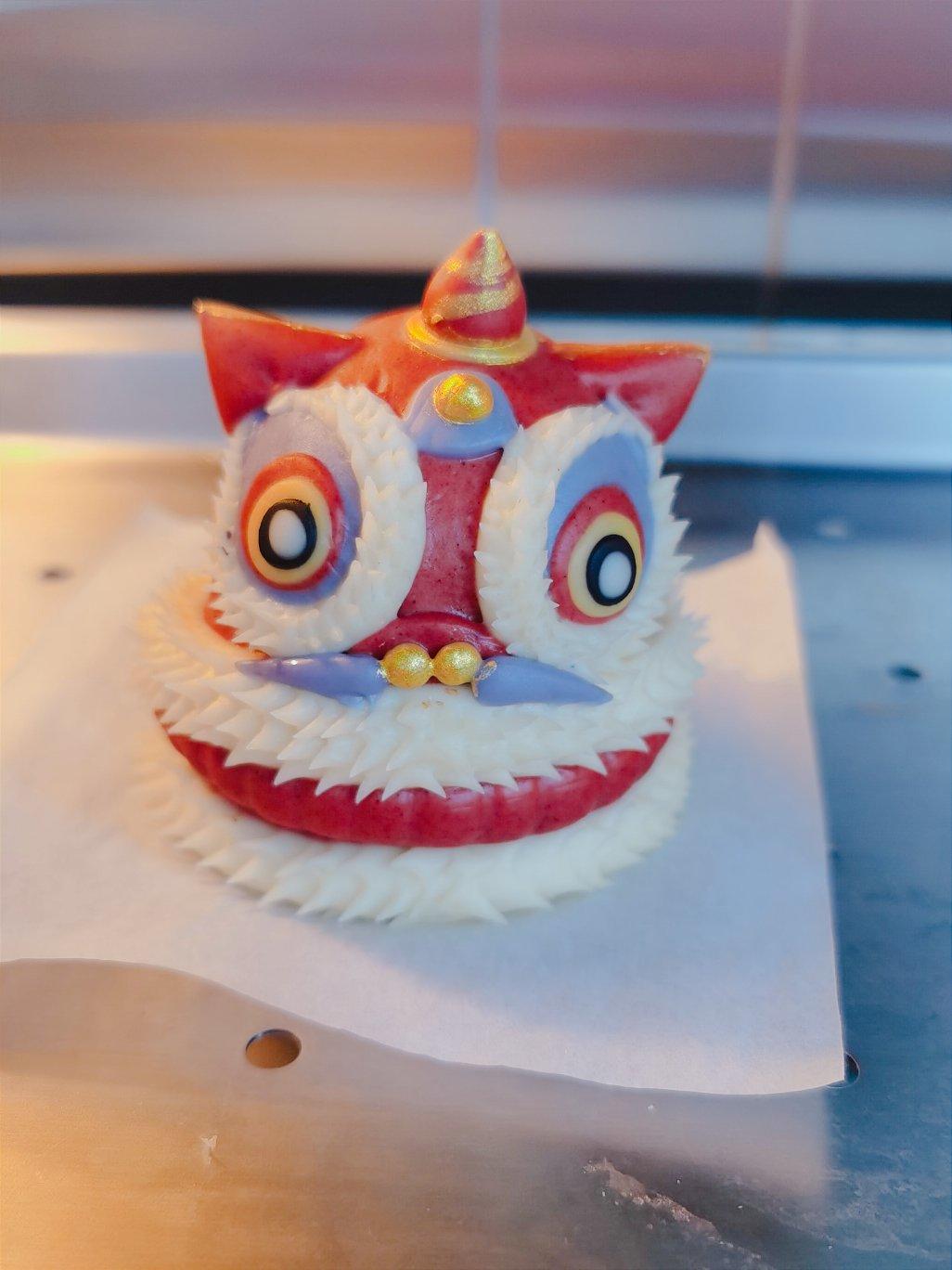 小夯夯妈咪做的06国潮来袭醒狮馒头