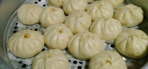中式点心:饺子,包子馒头的封面