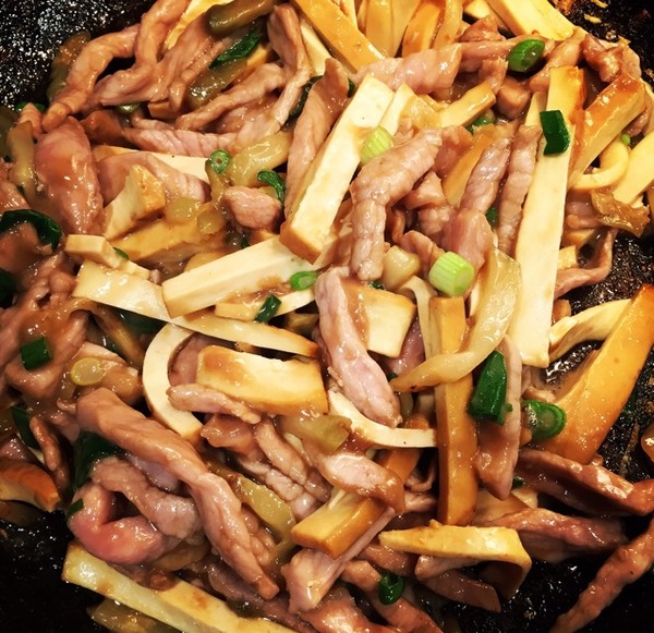 askviviwhy做的肉丝香干炒豆角黑米和榨菜能一起吃吗图片