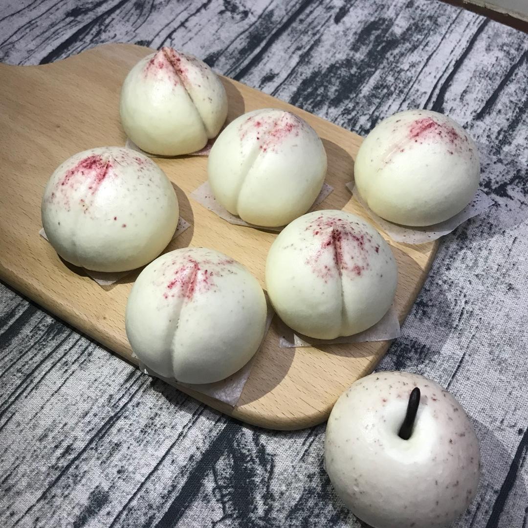 愈欣赏愈懂欣赏做的寿桃馒头(水蜜桃馒头)