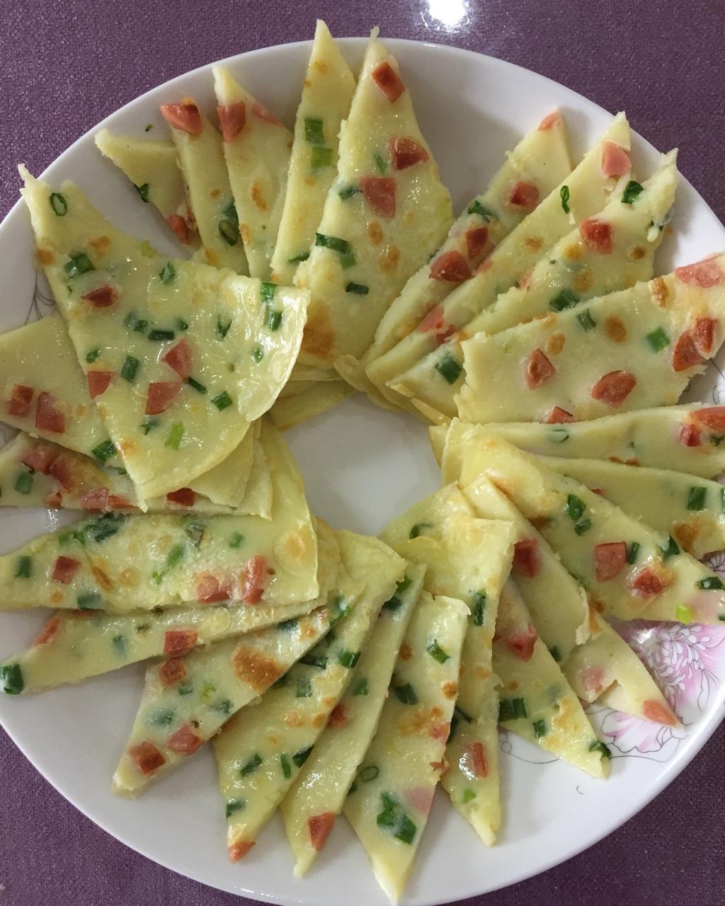 手机用户3370_z34f做的火腿肠葱花鸡蛋饼