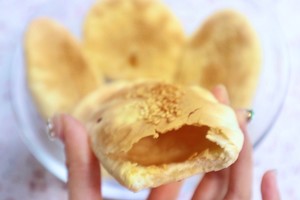 超脆空心糖火烧!不用发面!超快手0失败!的做法 步骤6