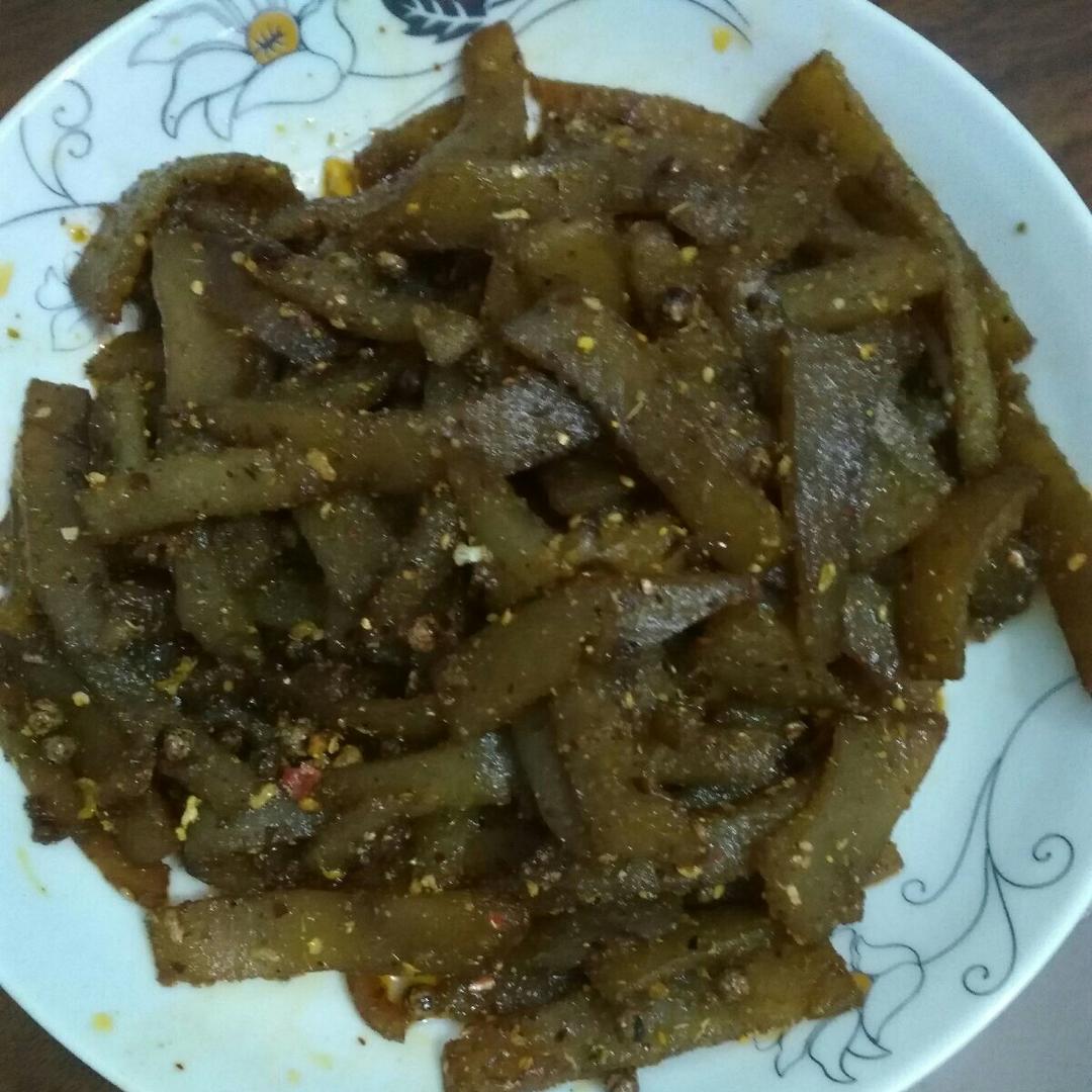 手机用户7748_2af5做的干煎肉皮