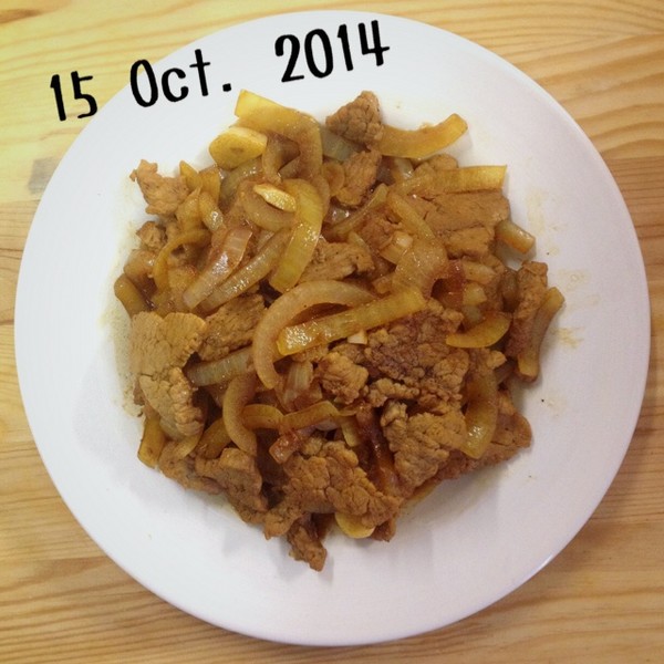 不知道要吃的denis做的食品牛肉丝药品检验洋葱大连市图片