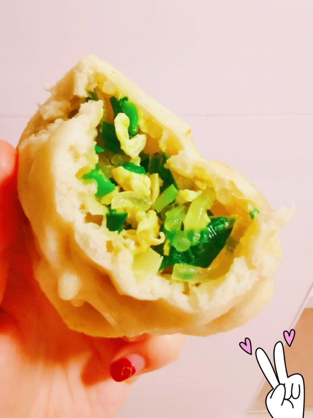 只为了美食做的韭菜鸡蛋包子